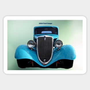 1934 Blue Ford Coupe Sticker